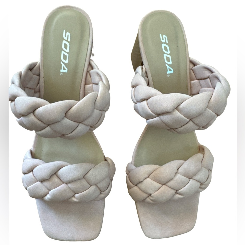 Soda Buggy Women's double braided straps casual sandal